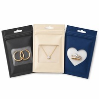 Pochette plate à fermeture éclair métallisée imprimée sur mesure, scellée sur trois côtés, pour les propriétaires de marques OEM et l'emballage en gros de marques privées