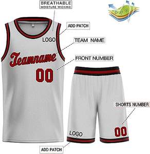 Vente en gros d'usine Uniforme de maillot de basket-ball Oem Uniformes personnalisés de qualité supérieure avec logo personnalisé Uniformes de maillot de basket-ball imprimés pour hommes - Product Image 6