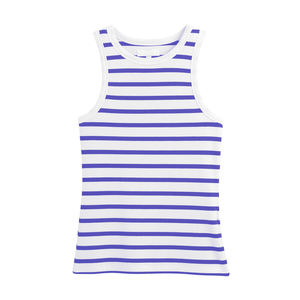 Qualité supérieure Hommes O-Neck Muscle Fit Débardeur Personnalisé Rayé Slim Design Style Décontracté Fabriqué en usine Coton de qualité supérieure - Product Image 3