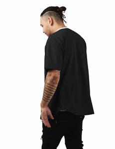 Maillot de baseball noir personnalisable pour hommes femmes jeunes et enfants personnalisé avec nom et numéro Style d'ensemble respirant - Product Image 4