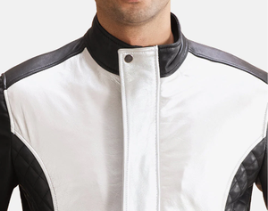 2025 New Men's High Quality Custom Fashion Designs <b>Long</b> Sleeves Outerwear Street Style Causal Breathable <b>Leather</b> <b>Jacket</b> - Product Image 5