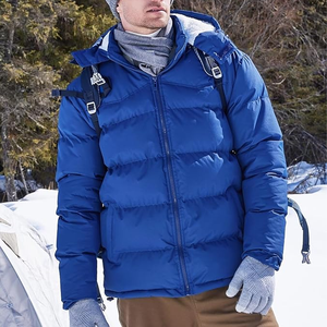 Abrigo hinchado, chaqueta acolchada cálida repelente al agua para hombre, chaqueta acolchada ligera empacable para hombre, chaqueta acolchada con aislamiento de invierno - Product Image 2