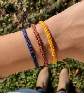 Solid Mini Braided <b>Bracelet</b> or <b>Anklet</b> // Waterproof <b>Bracelet</b>, Waterproof <b>Anklet</b>, Surfer <b>Anklet</b>, Beach <b>Bracelet</b> - Product Image 1