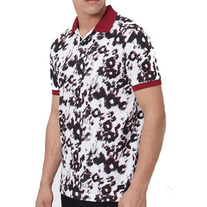 Algodón transpirable de talla grande para hombre para Polo Diseños OEM personalizados y técnicas impresas de estilo informal de punto con logotipo - Product Image 4