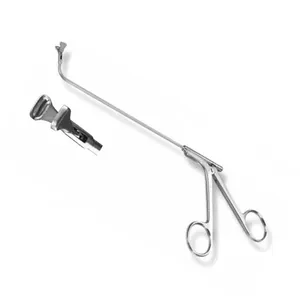 Professional ENT Surgical Forceps Pear-Shaped <b>Cupped</b> Jaw <b>Stainless</b> <b>Steel</b> - Product Image 1