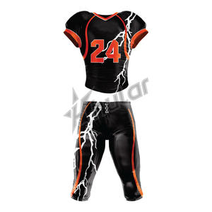 Vente en gros de maillots de football américain rétro de haute qualité personnalisables pour hommes, chemises respirantes de grande taille - Product Image 1