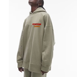 Sudaderas con capucha de alta calidad, 100% algodón, tejido suave y acogedor, transpirable, con hombros caídos, para mujer, ropa de invierno, sudaderas para mujer - Product Image 1