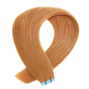 ผมต่อแบบเทป เวอร์จิ้น เรมี อินเดียน # 38 เส้นผมตรงสีทองแดงแบบนุ่มพิเศษ - Product Image 1