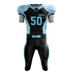 Uniformes de Fútbol Americano al por Mayor, Transpirables, Tallas Grandes, 100% Poliéster, Colores y Logotipo Personalizables, Alta Calidad - Product Image 1