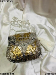 New Arrival Vintage Indian Brass Clutch Purses Handmade Stylish Women's <b>Messenger</b> <b>Bags</b> by Luxury Crafts Low Price - Product Image 2