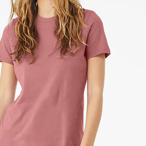 Camisetas básicas ajustadas al por menor para mujer Camiseta holgada sólida - Product Image 1