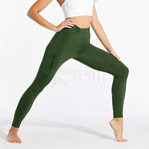Legging d'équitation pour femme au style unique, imperméable et coupe-vent, en Spandex/Polyester, avec logo personnalisé, pour le fitness et l'équitation - Product Image 3