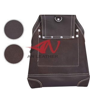 Sac à outils pour électricien en cuir de qualité supérieure, design amélioré, corps en cuir robuste avec espace sécurisé pour les outils - Product Image 6