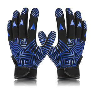 Guantes de receptor de fútbol con logotipo personalizado Premium Guantes de recepción impresos de silicona antideslizantes - Product Image 1