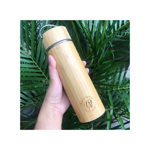 Bouteille thermos en bambou réutilisable, légère et durable, parfaite pour le thé, le café et l'eau en déplacement - Product Image 3