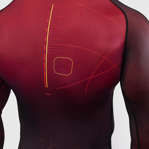 Meilleures ventes de rashguards pour hommes en spandex/polyester respirant de haute qualité, vêtements de sport pour la course à pied, taille adulte, toutes saisons - Product Image 5