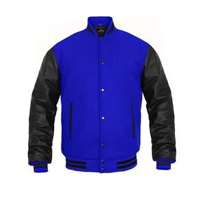 Chaqueta de béisbol universitaria personalizada con bordado de chenilla al por mayor - Product Image 4