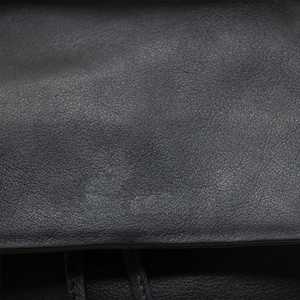 Sac à dos à rabat en cuir pleine fleur noir fait à la main de qualité supérieure Style Vintage Top fournisseur indien fabricant Saman exportations - Product Image 2