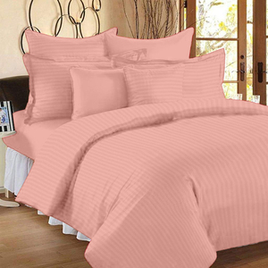 370 Tc Fine Cotton Striped Fitted Luxury Bedsheets - Product Image 2