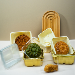 50g 100g Plastic box Mooncake packaging Boxes Food Storage Cake Box manufactured in Vietnam food packaging company