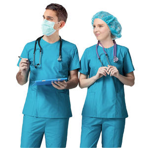 Moda mujer enfermería Jogger Scrubs Top Scrub traje uniformes para hospitales uniformes de hospital conjuntos - Product Image 1