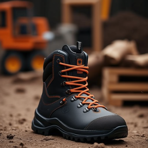 Botas de Seguridad Forestales Kailash Negras/Naranjas Talla 46 Cuero Liso S3 HRO CI HI SRC - Product Image 3