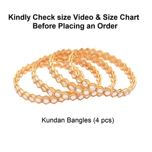 ชุดกำไลข้อมืออินเดียแบบดั้งเดิมเครื่องประดับสำหรับผู้หญิงสร้อยข้อมือแต่งงานแบบบอลลีวูด - Product Image 4