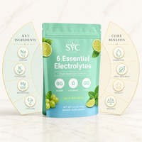 SYC BIO 6 Essentiële Elektrolyten Poeder Hydratatie Ondersteuning 70g Sachet Dagelijkse Wellness Voedingssupplement OEM ODM Private Label