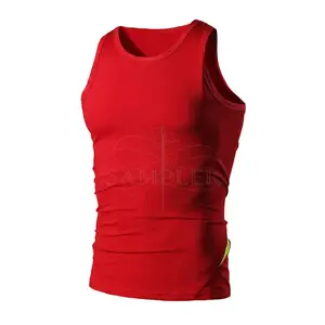 Erkekler özelleştirilmiş kolsuz spor Tank Top atlet nefes egzersiz gömlek özel Logo spor egzersiz gömlek erkekler Fitness giysileri Singlet