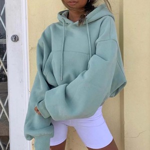 Logo personnalisé femme sweats à capuche courts femmes coton crop top sweat à capuche top vente grande taille OEM conception crop top sweats à capuche - Product Image 1