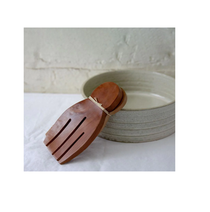 Cuillère à main à salade en bois artisanat produit de qualité supérieure fait main main main salade en bois poli brillant - Product Image 1