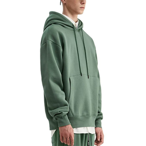 Top Trending Men's Classic Stylish Cotton Pullover Hoodie Comfortable <b>Plain</b> <b>Sweatshirt</b> Fit Puff Embroidered Customizable Logo - Product Image 2