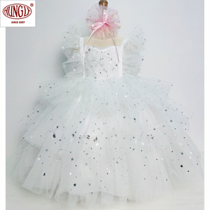 Vente en gros de robes de princesse superposées au genou avec décoration Star Sprinkle - Product Image 6