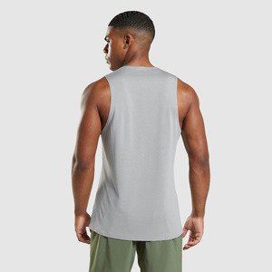 Camiseta sin mangas de gimnasio personalizada de alta calidad para hombre, de punto, transpirable, de secado rápido, 100% algodón, estilo informal, logotipo de talla de Color personalizado - Product Image 2