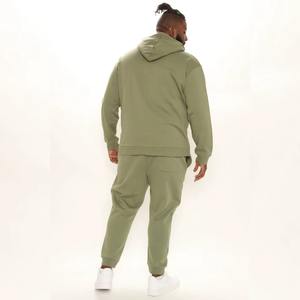 Conjunto personalizado al por mayor de Sudadera con capucha y pantalones de chándal de lana completa para hombres, ropa atlética y de salón, atuendo OEM, todos los colores disponibles - Product Image 6