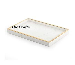 Juego de Bandejas de Servir de Madera y Cuero de Dos Tamaños Diferentes, Calidad Deluxe, Utensilios de Cocina para el Hogar, Bandeja para Comida y Aperitivos - Product Image 5