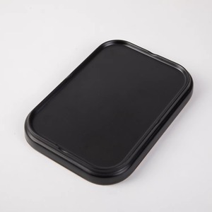 Luxueux plateau de service en marbre noir avec bordure dorée élégante, parfait pour la décoration intérieure, la cuisine et l'affichage de table élégant - Product Image 6