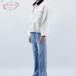 Veste pour homme, veste de travail, logo personnalisé OEM, sergé de coton, col en velours côtelé, veste de travail en toile de canard de qualité supérieure pour homme - Product Image 2