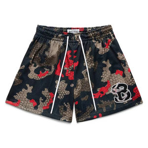 Vente en gros de short en maille de basket-ball d'été respirant et personnalisé design imprimé par sublimation vêtements de sport short pour hommes - Product Image 6