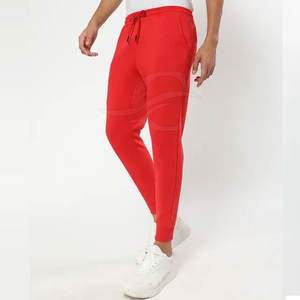 Pantalon de jogging décontracté coupe étroite pour hommes Pantalon en coton et polyester avec logo personnalisé Tissu en toile - Product Image 1