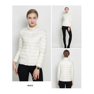 Chaqueta Acolchada de Poliéster para Mujer al por Mayor |   Abrigo de Invierno con Cierre de Cremallera |   Fabricante OEM ODM - Product Image 1