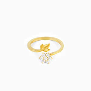 Golden Flower Girl Kid's Ring Joyería elegante para ocasiones especiales - Product Image 5