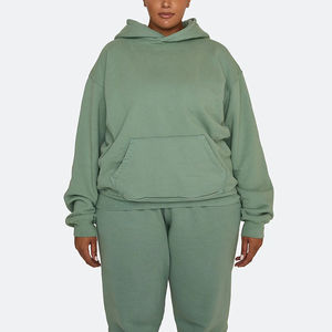 Vente en gros de sweats à capuche tricotés surdimensionnés pour l'hiver Survêtement de fitness XS Lettres imprimées durables sur le devant - Product Image 3