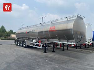 Semi-remorque citerne à carburant en acier allié à l'aluminium, <span class=keywords><strong>4</strong></span> <span class=keywords><strong>essieux</strong></span>, léger, sur mesure, pour le transport de pétrole - Product Image 2