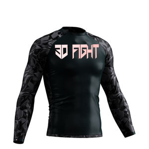 Chemise d'entraînement de style fantaisie, équipement BJJ de vente chaude, équipement MMA et chemise de compression sportive de meilleure qualité pour les formateurs - Product Image 6