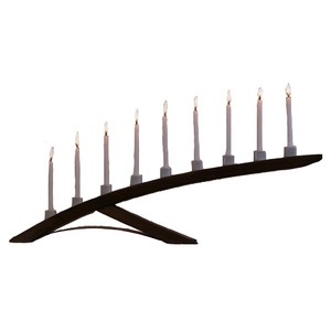 Support à bougies en acier inoxydable argenté, artisanal, moderne, unique, trois supports à bougies, tailles personnalisées, mariages, Noël - Product Image 4