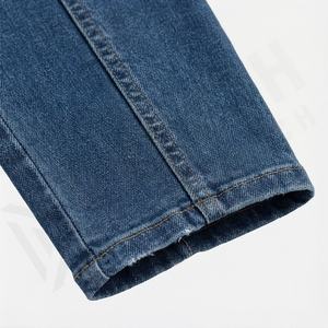 Traje de Mezclilla Casual Ajustado para Mujer, Transpirable, de Alta Calidad, Conjunto de Dos Piezas para Verano, 100% Algodón, Color Personalizado, Pantalones de Moda - Product Image 6