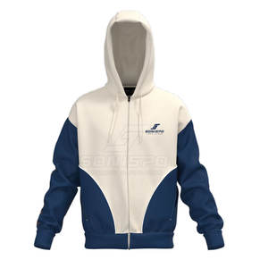 เสื้อฮู้ดผู้ชายสไตล์2024ฤดูหนาวคอตตอนมีฮู้ดสีพื้นดีไซน์บล็อกสีพื้น - Product Image 1