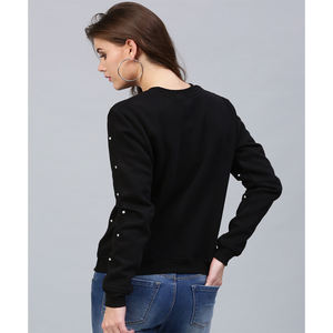 เสื้อสเวตเตอร์คอกลมสวมหัวโอเวอร์ไซส์ของผู้หญิงเสื้อสเวตเตอร์คอกลมแบบสวมศีรษะปักลายกราฟิกแนวสตรีทฤดูใบไม้ร่วงฤดูหนาว - Product Image 4