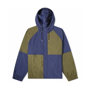 Chaqueta Cortavientos con Capucha de Dos Tonos y Bloques de Color, Transpirable, con Logotipo Personalizado, Chaqueta Cortavientos para Hombre de Club de Fútbol - Product Image 1